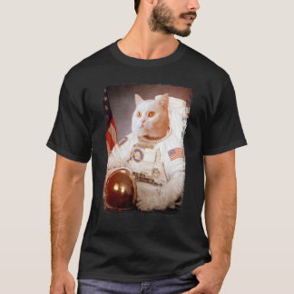 Kattenastronaut Maan Ruimtemissie Dier Astronaut T-shirt