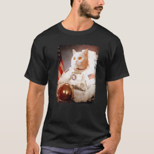 Kattenastronaut Maan Ruimtemissie Dier Astronaut T-shirt