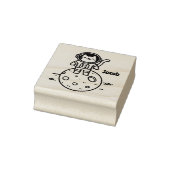 Kattenastronaut op de maan - Schattig  Rubberstempel (Stempel)