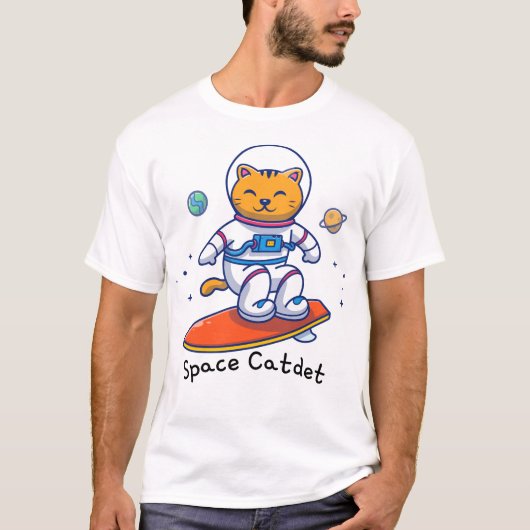 kattenastronaut t-shirt (Voorkant)