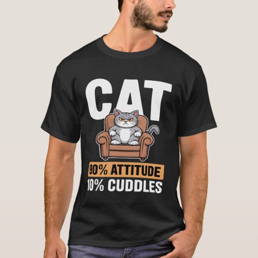 Kattenattitude Knuffels T-shirt (Voorkant)