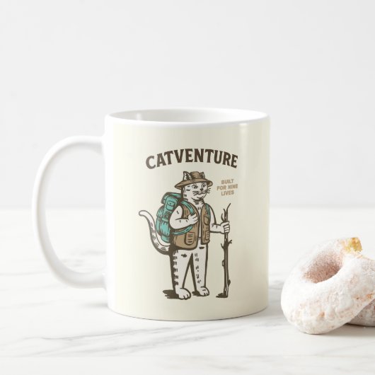 Kattenavontuur Koffiemok (Met donut)
