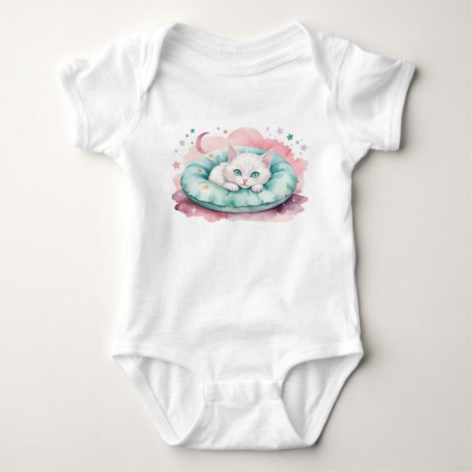 Kattenbaby Outfit Romper (Voorkant)