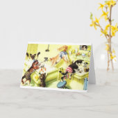  Kattenbad Tijd Chaos Opmerking Kaart (Gele Bloem)