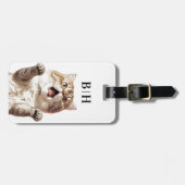 Kattenbagage label bagagelabel (Voorkant horizontaal)