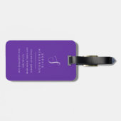 Kattenbagage label bagagelabel (Achterkant horizontaal)