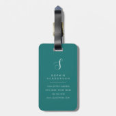 Kattenbagage label bagagelabel (Achterkant verticaal)