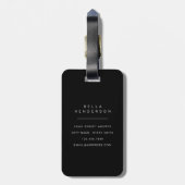Kattenbagage label bagagelabel (Achterkant verticaal)