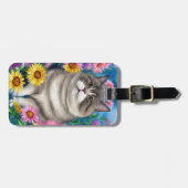 Kattenbagage label bagagelabel (Voorkant horizontaal)
