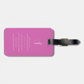 Kattenbagage label bagagelabel (Achterkant horizontaal)