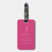 Kattenbagage label bagagelabel (Achterkant verticaal)