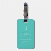 Kattenbagage label bagagelabel (Achterkant verticaal)