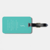 Kattenbagage label bagagelabel (Achterkant horizontaal)