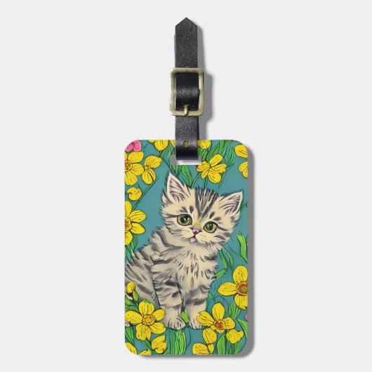Kattenbagagelabel Bagagelabel (Voorkant verticaal)