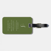 Kattenbagagelabel Bagagelabel (Achterkant horizontaal)