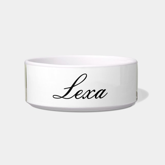 Kattenbak Gepersonaliseerd Pet Water en Voedsel Voerbakje (Voorkant)