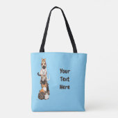 kattenbak tote bag (Achterkant)