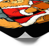 Kattenbak Vol Kat Kerst Kleding Vermoeide Kattenba Poster (Hoek)