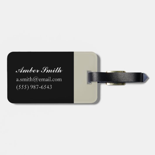 Kattenbakken Bagagelabel (Achterkant horizontaal)