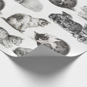 kattenbakken keukencollage cadeaupapier (Hoek)