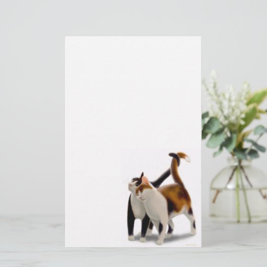 kattenbakkerij briefpapier (Staand voorkant)