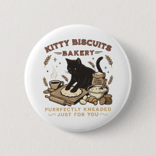 Kattenbakkerij Perfect Gekneed Koffie Kitty Ronde Button 5,7 Cm