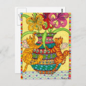 Kattenbakkerijen met  luizen briefkaart (Voorkant / Achterkant)