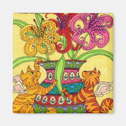 Kattenbakkerijen met  luizen magneet (Voorkant)