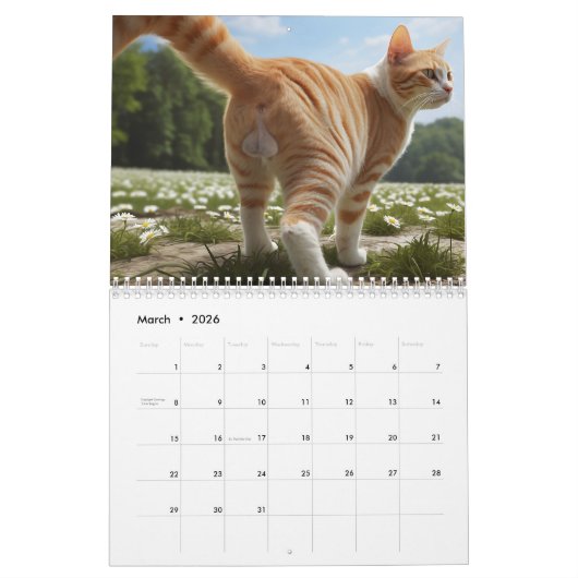 Kattenballen 2026 Grappige Kalender (Mar 2026)