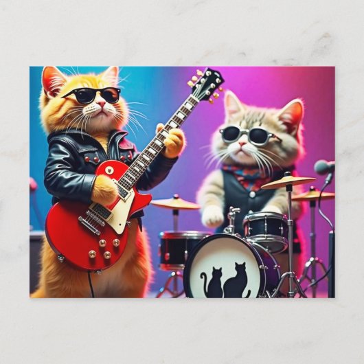 Kattenband Briefkaart (Voorkant)