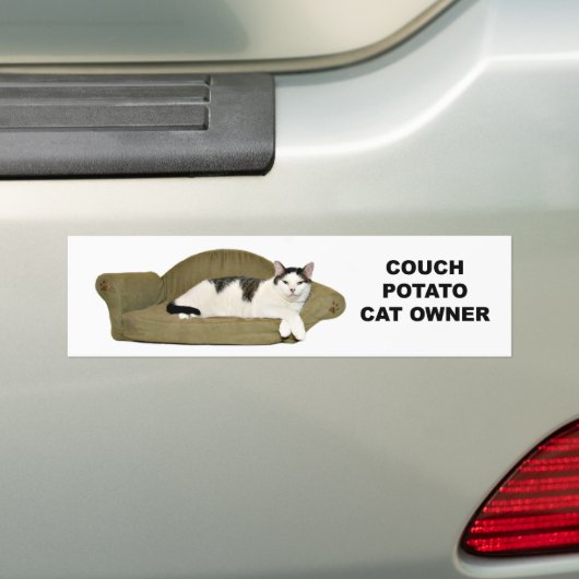 Kattenbank Bumpersticker (Op auto)