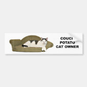 Kattenbank Bumpersticker (Voorkant)