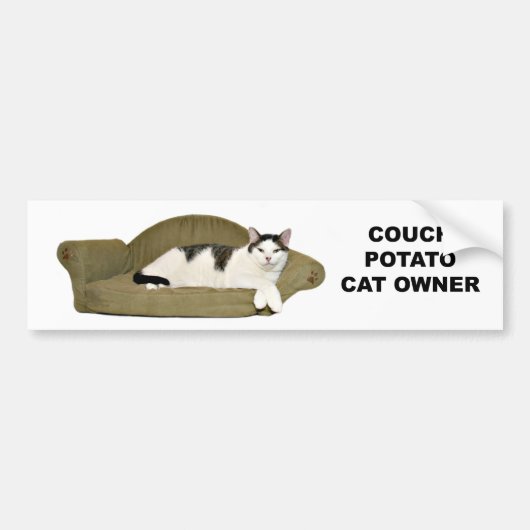 Kattenbank Bumpersticker (Voorkant)