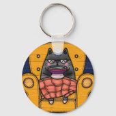 kattenbedrukte sleutelhanger (Voorkant)