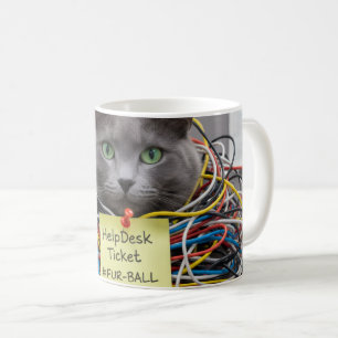 Kattenbende, IT / Helpdesk mok, Kantoorplezier Koffiemok