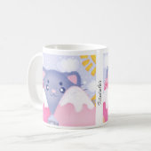 Kattenbergen en winterbergen met een Schattigee zo Koffiemok (Voorkant links)