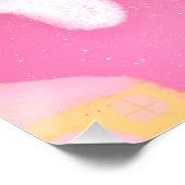 Kattenbergen en winterbergen met een Schattigee zo Perfect Poster (Hoek)