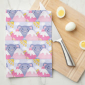 Kattenbergen en winterbergen met een Schattigee zo Theedoek (Quarter Fold)