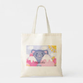 Kattenbergen en winterbergen met een Schattigee zo Tote Bag (Achterkant)