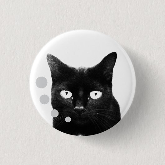 Kattenbericht Ronde Button 3,2 Cm (Voorkant)