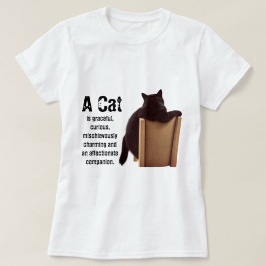 Kattenbeschrijving T-shirt (Design voorkant)