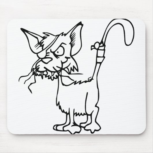 Kattenbestrijding Gewonnen dierlijk bandenkastveld Muismat (Voorkant)