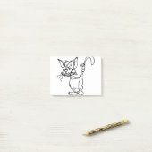 Kattenbestrijding Gewonnen dierlijk bandenkastveld Post-it® Notes (Op bureau)