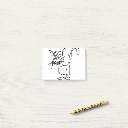 Kattenbestrijding Gewonnen dierlijk bandenkastveld Post-it® Notes (Op bureau)
