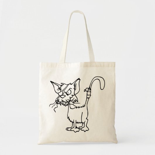 Kattenbestrijding Gewonnen dierlijk bandenkastveld Tote Bag (Voorkant)