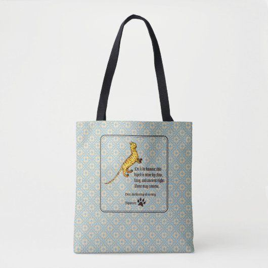 Kattenbezit in de Middeleeuwen Tote Bag (Voorkant)