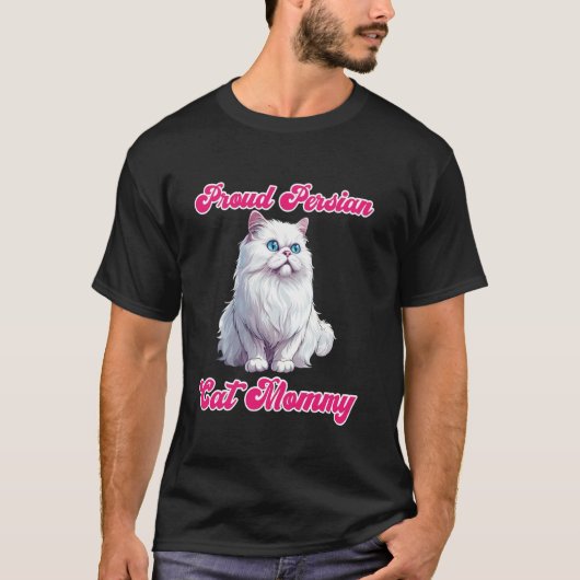 Kattenbezitter TROTS PERSIAANSE KAT MOEDER Persisc T-shirt (Voorkant)