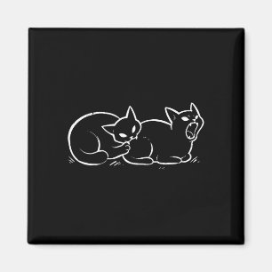 Kattenbijten kat kont grappige katten meme humor  magneet