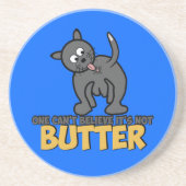 Kattenblaadjes Zandsteen Onderzetter (Voorkant)