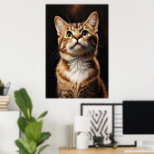 Kattenblik Poster (Thuiskantoor)
